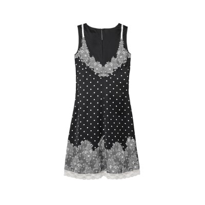THE TROMPE L'OEIL SLIP MIDI DRESS